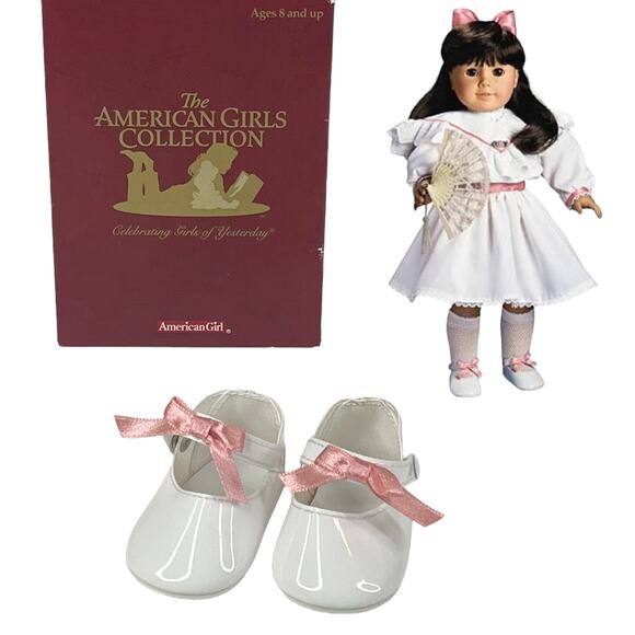 American Girl Pleasant Company SHOES Samantha Doll Pinafore Tea Party Dress Shoe - Picture 1 of 9